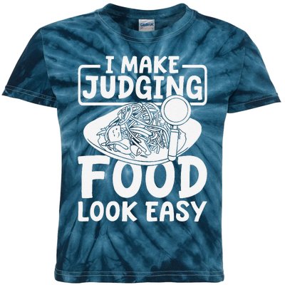 Review Dining Cuisine Food Critic Kids Tie-Dye T-Shirt