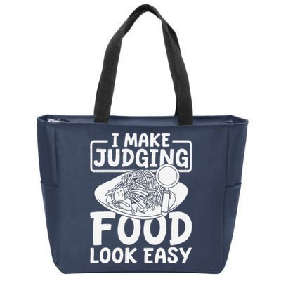 Review Dining Cuisine Food Critic Zip Tote Bag