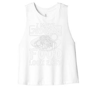 Review Dining Cuisine Food Critic Women's Racerback Cropped Tank