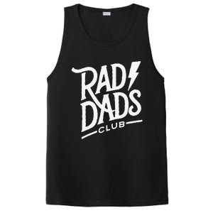 Rad Dads Club Funny FatherS Day PosiCharge Competitor Tank