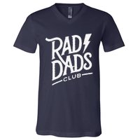 Rad Dads Club Funny FatherS Day V-Neck T-Shirt