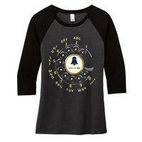 Rotary Dial Classic Phone Women's Tri-Blend 3/4-Sleeve Raglan Shirt