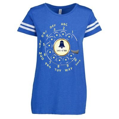 Rotary Dial Classic Phone Enza Ladies Jersey Football T-Shirt