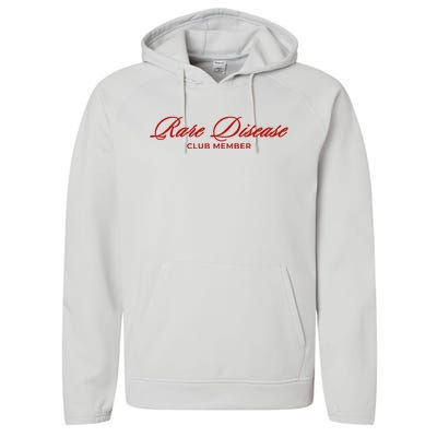 Rare Disease Club Member Script Performance Fleece Hoodie