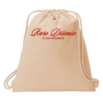 Rare Disease Club Member Script Drawstring Bag