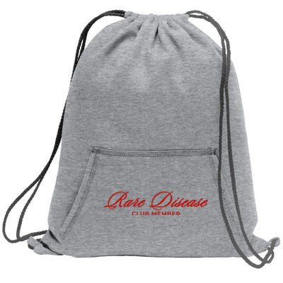 Rare Disease Club Member Script Sweatshirt Cinch Pack Bag