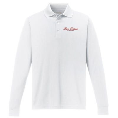 Rare Disease Club Member Script Performance Long Sleeve Polo