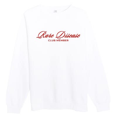 Rare Disease Club Member Script Premium Crewneck Sweatshirt