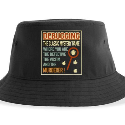 Retro Debugging Computer Science Programmers Coding Sustainable Bucket Hat