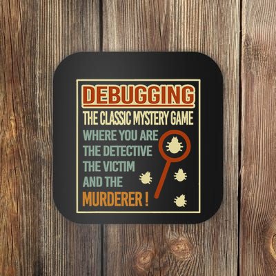 Retro Debugging Computer Science Programmers Coding Coaster