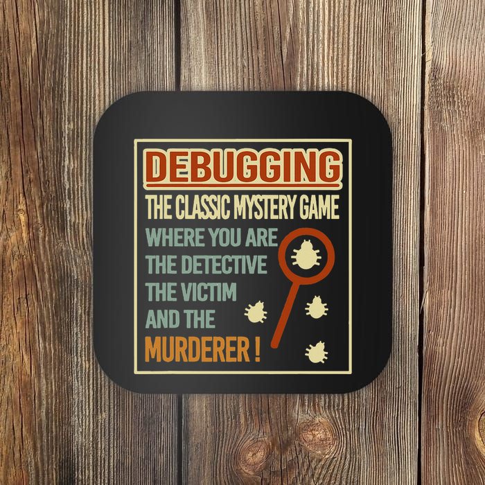 Retro Debugging Computer Science Programmers Coding Coaster