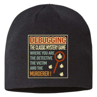 Retro Debugging Computer Science Programmers Coding Sustainable Beanie