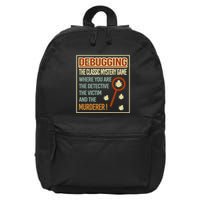 Retro Debugging Computer Science Programmers Coding 16 in Basic Backpack