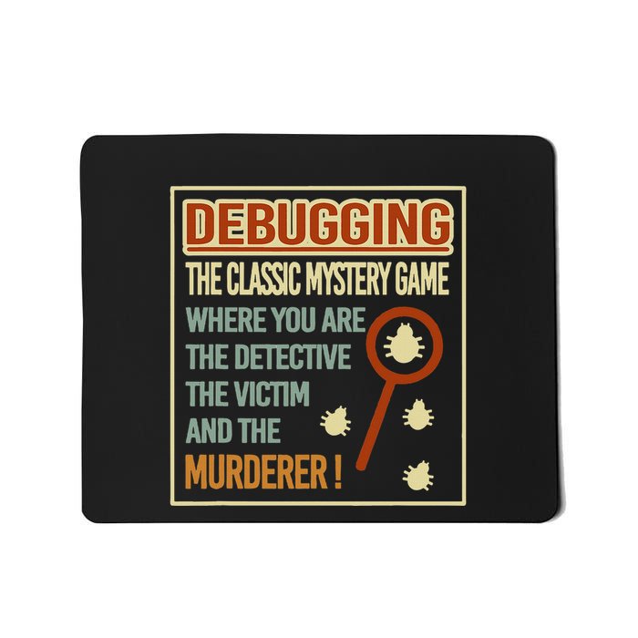 Retro Debugging Computer Science Programmers Coding Mousepad