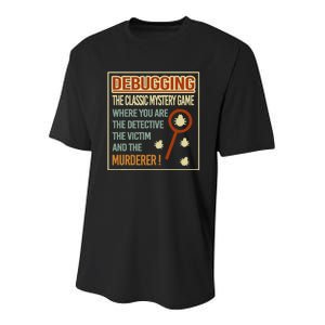 Retro Debugging Computer Science Programmers Coding Youth Performance Sprint T-Shirt