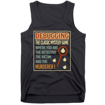 Retro Debugging Computer Science Programmers Coding Tank Top