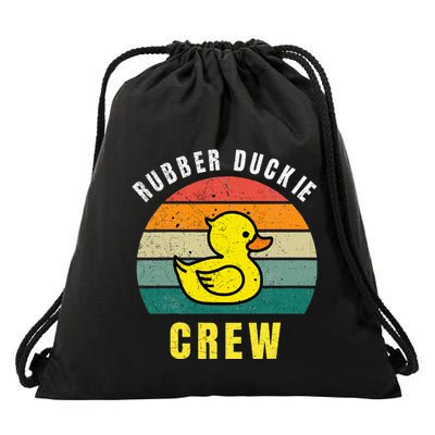 Rubber Duckie Crew Funny Rubber Duck Drawstring Bag