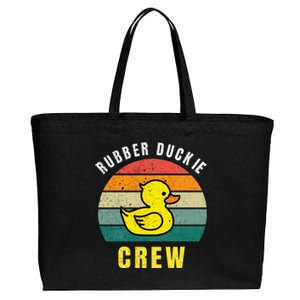 Rubber Duckie Crew Funny Rubber Duck Cotton Canvas Jumbo Tote