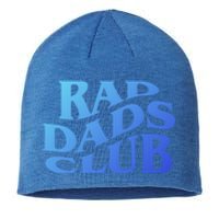 Rad Dads Club (Front+Back) Funny FatherS Day Rad Dad Cute Gift Sustainable Beanie