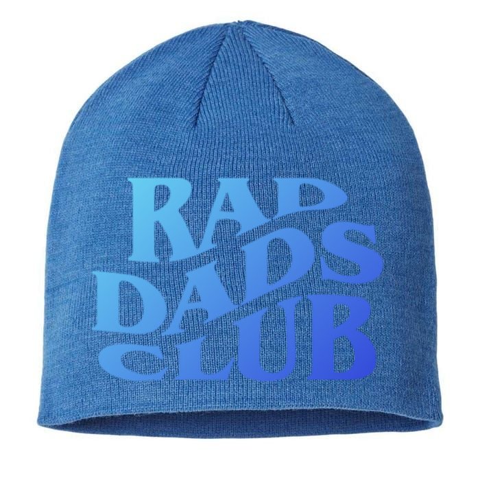 Rad Dads Club (Front+Back) Funny FatherS Day Rad Dad Cute Gift Sustainable Beanie