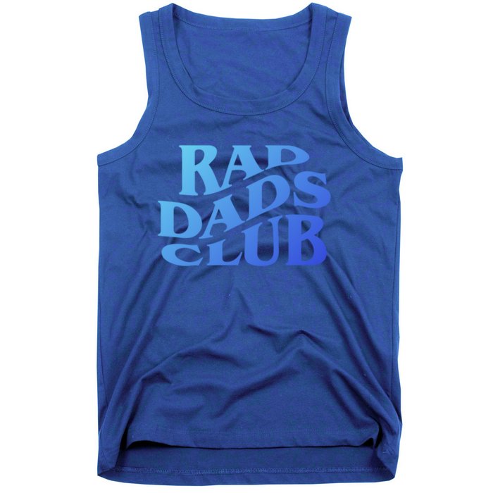 Rad Dads Club (Front+Back) Funny FatherS Day Rad Dad Cute Gift Tank Top