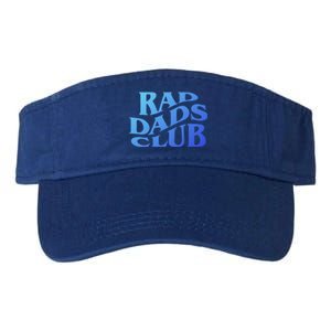 Rad Dads Club (Front+Back) Funny FatherS Day Rad Dad Cute Gift Valucap Bio-Washed Visor