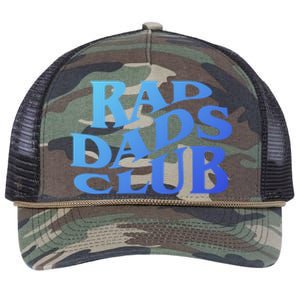 Rad Dads Club (Front+Back) Funny FatherS Day Rad Dad Cute Gift Retro Rope Trucker Hat Cap