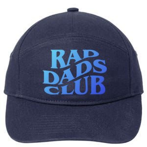 Rad Dads Club (Front+Back) Funny FatherS Day Rad Dad Cute Gift 7-Panel Snapback Hat