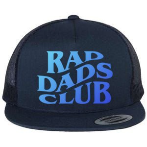 Rad Dads Club (Front+Back) Funny FatherS Day Rad Dad Cute Gift Flat Bill Trucker Hat