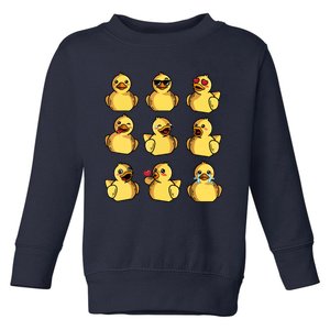 Rubber Ducky Cool Duck Bath Toy Toddler Sweatshirt