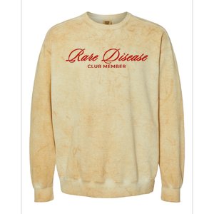 Rare Disease Club Member Script Colorblast Crewneck Sweatshirt