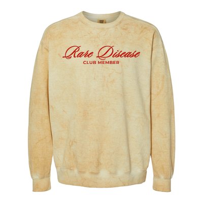 Rare Disease Club Member Script Colorblast Crewneck Sweatshirt