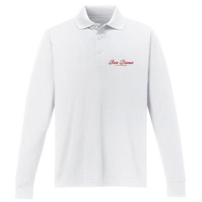 Rare Disease Club Member Script Performance Long Sleeve Polo