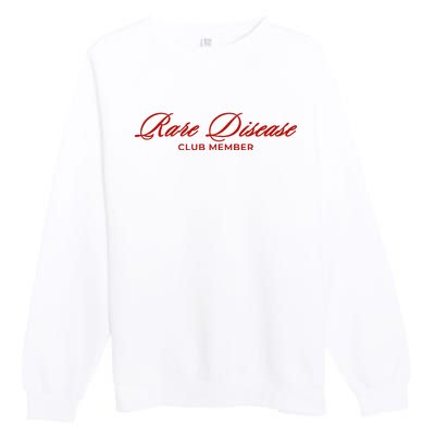 Rare Disease Club Member Script Premium Crewneck Sweatshirt