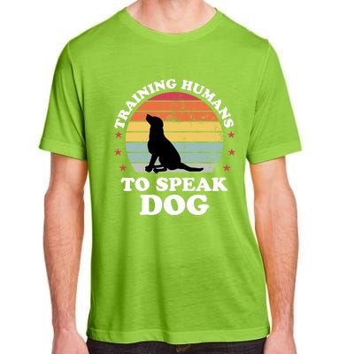 Retro Dog Comds Obedience Training Funny Dog Trainer Gift Adult ChromaSoft Performance T-Shirt