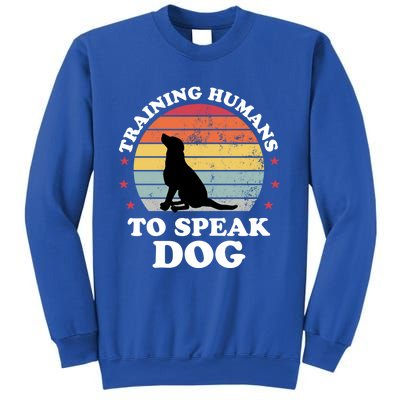 Retro Dog Comds Obedience Training Funny Dog Trainer Gift Sweatshirt