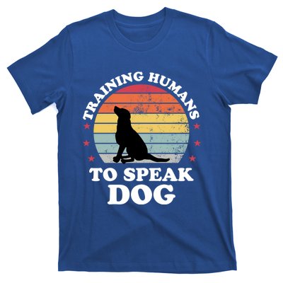 Retro Dog Comds Obedience Training Funny Dog Trainer Gift T-Shirt