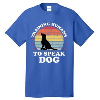 Retro Dog Comds Obedience Training Funny Dog Trainer Gift Tall T-Shirt