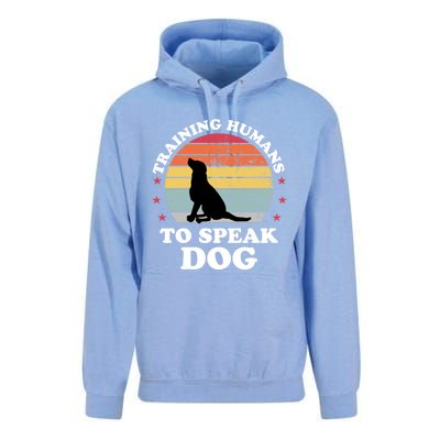 Retro Dog Comds Obedience Training Funny Dog Trainer Gift Unisex Surf Hoodie