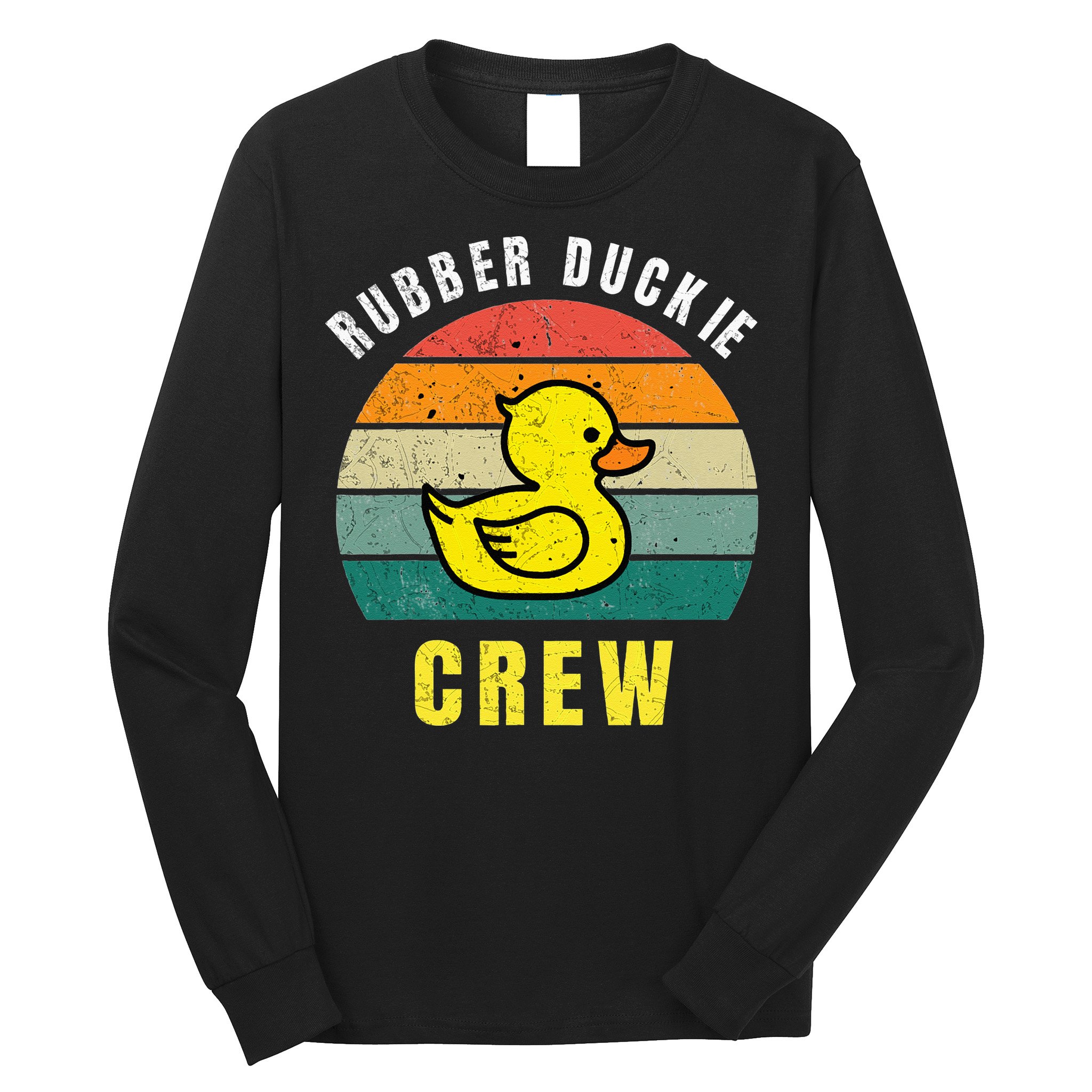 Rubber Duckie Crew Funny Rubber Duck Long Sleeve Shirt