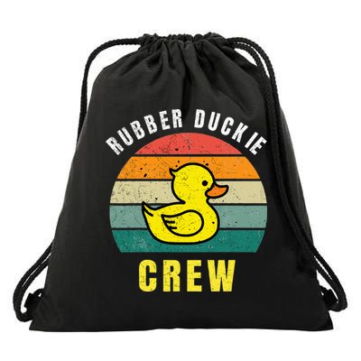 Rubber Duckie Crew Funny Rubber Duck Drawstring Bag