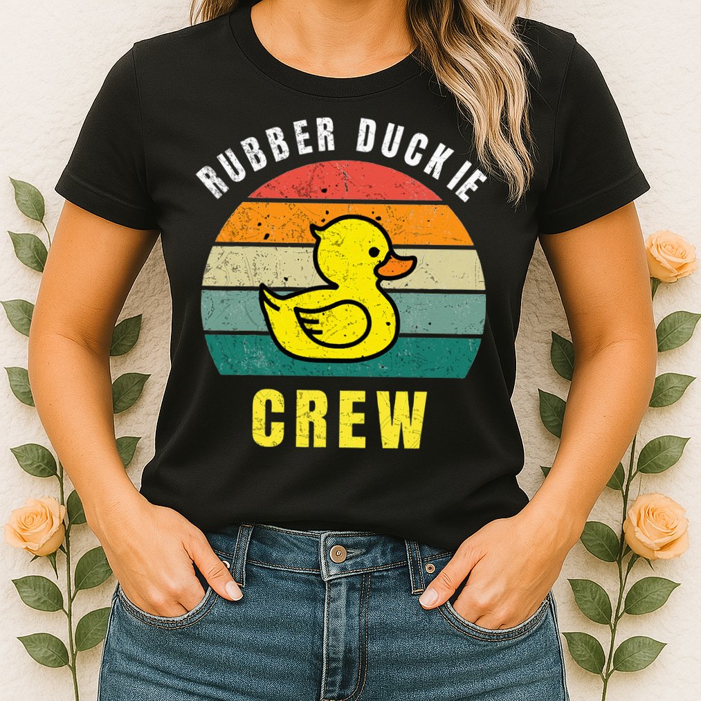 Rubber Duckie Crew Funny Rubber Duck Womens T-Shirt