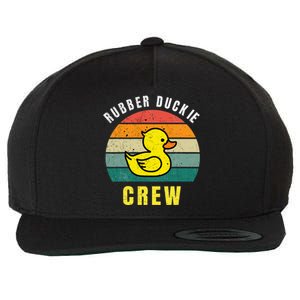 Rubber Duckie Crew Funny Rubber Duck Wool Snapback Cap