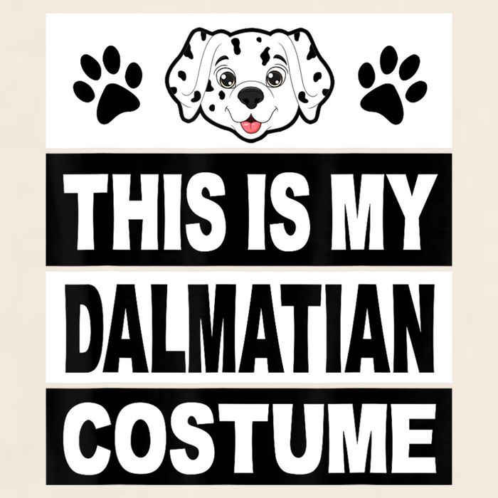 Retro Dalmatian Costume Halloween Easy Lazy Diy Garment-Dyed Women's Muscle Tee