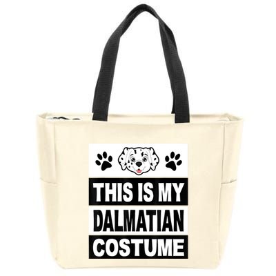Retro Dalmatian Costume Halloween Easy Lazy Diy Zip Tote Bag