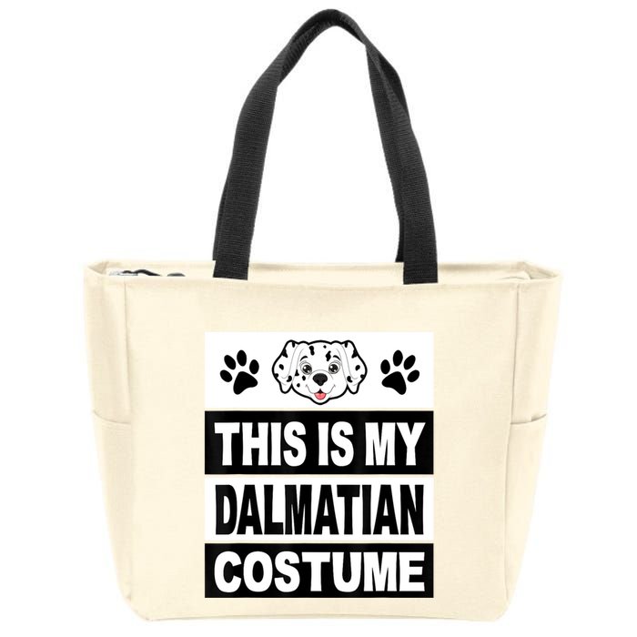 Retro Dalmatian Costume Halloween Easy Lazy Diy Zip Tote Bag
