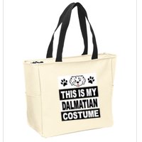 Retro Dalmatian Costume Halloween Easy Lazy Diy Zip Tote Bag