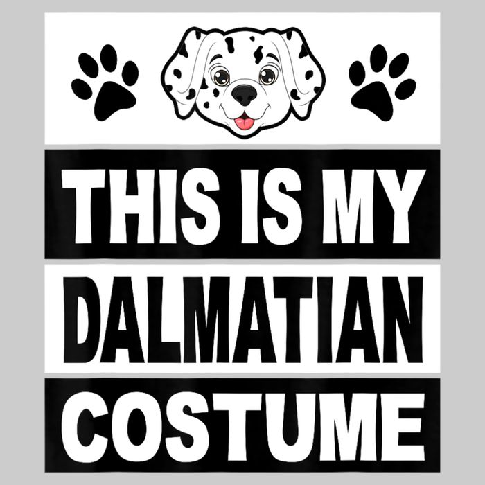 Retro Dalmatian Costume Halloween Easy Lazy Diy Tie-Dye T-Shirt
