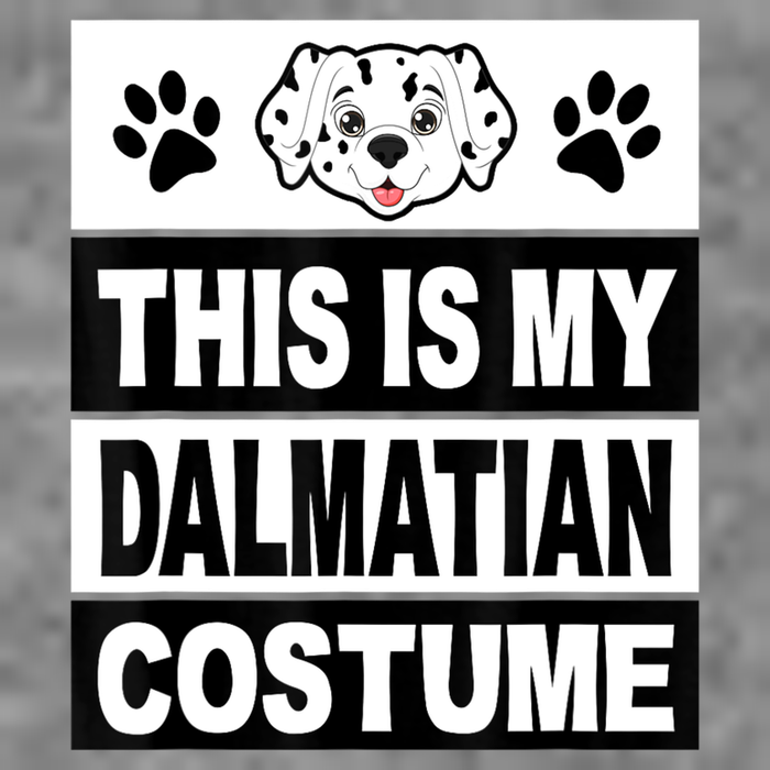 Retro Dalmatian Costume Halloween Easy Lazy Diy 7-Panel Snapback Hat