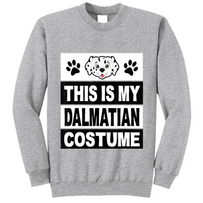 Retro Dalmatian Costume Halloween Easy Lazy Diy Tall Sweatshirt